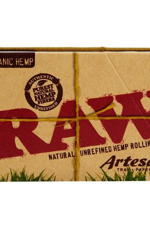 RAW Artesano Organic 1¼ Hemp Rolling Papers with Tray and Filter Tips