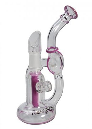Blaze Glass Concentrate Oil Recycler Bubbler with Diffuser Downstem | Purple