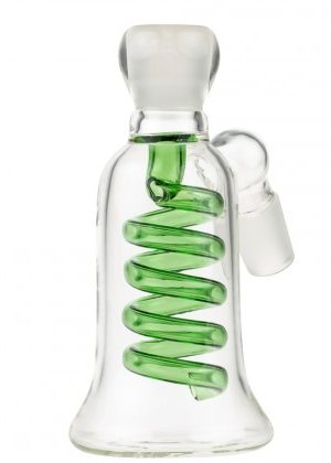 Glass Ashcatcher with Spiral Percolator | Green
