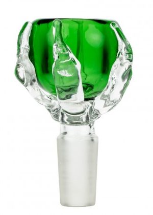 Green Glass Claw Bowl
