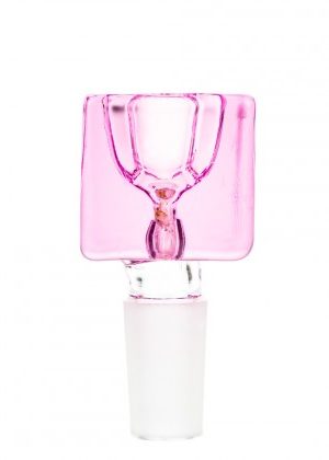 Square Glass Bowl | Pink