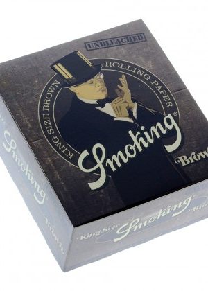 Smoking Brown King Size Slim Rolling Papers – Box of 50 Packs