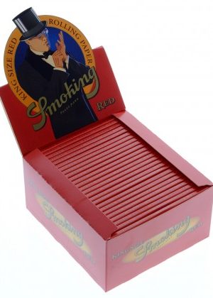 Smoking Red King Size Rice Rolling Papers – Box of 50 Packs