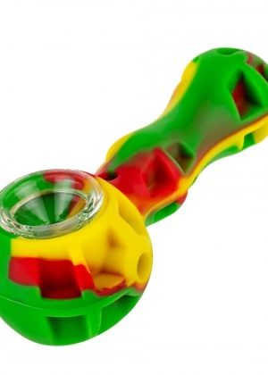 Silicone Spoon Pipe with Glass Bowl