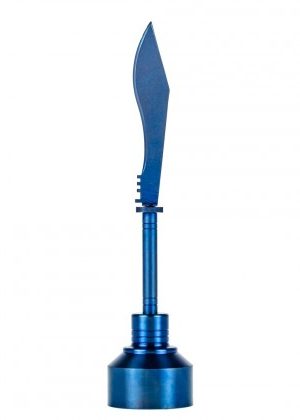 Titanium Sword Dabber Carb Cap | Blue