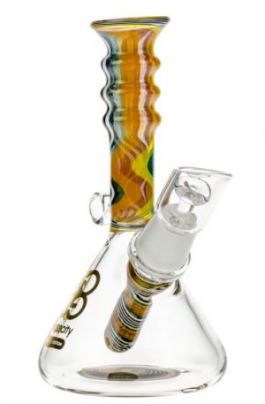 Glasscity Limited Edition Mini Beaker Dab Rig | Orange Swirl