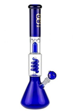 Glasscity Beaker Base Ice Bong with Spiral Perc